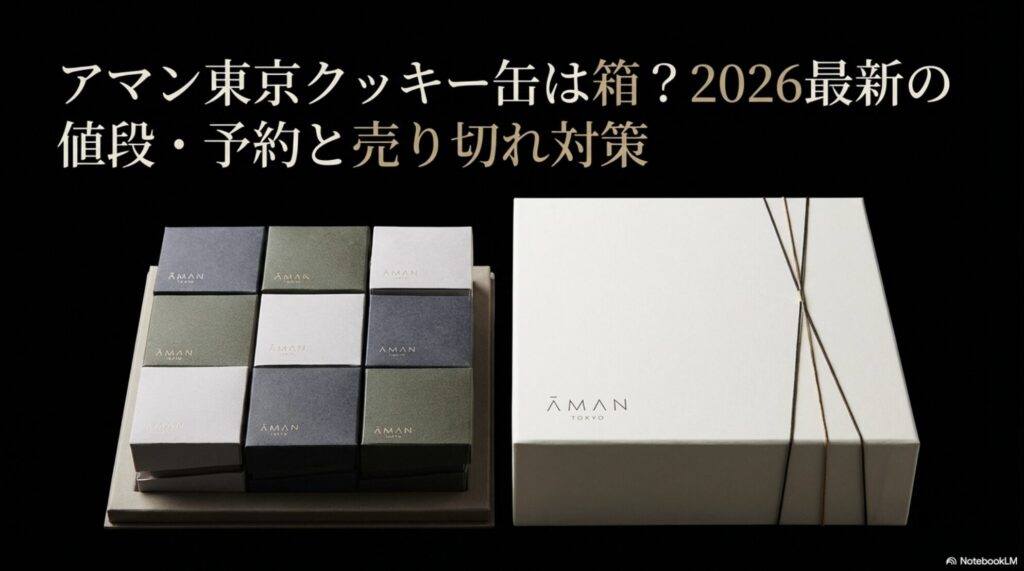 アマン東京のクッキー缶（KOBAKO）の2026年最新の値段・予約方法・売り切れ対策まとめ