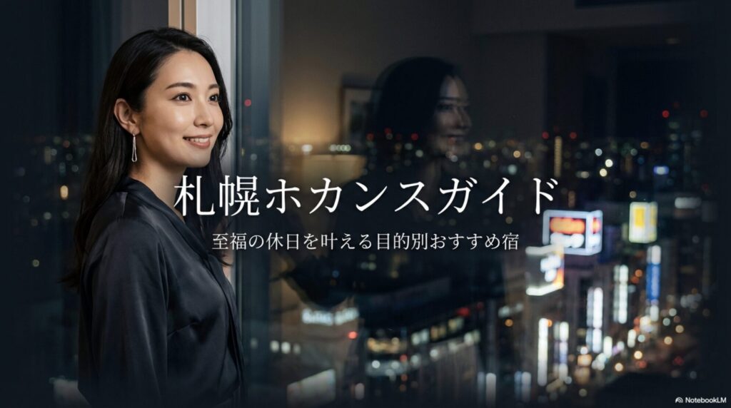 札幌ホカンスガイドの表紙：至福の休日を叶える目的別おすすめ宿