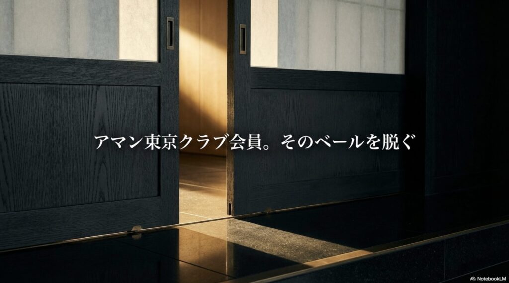 アマン東京クラブ会員のベールを脱ぎ、その全貌を解説するスライド