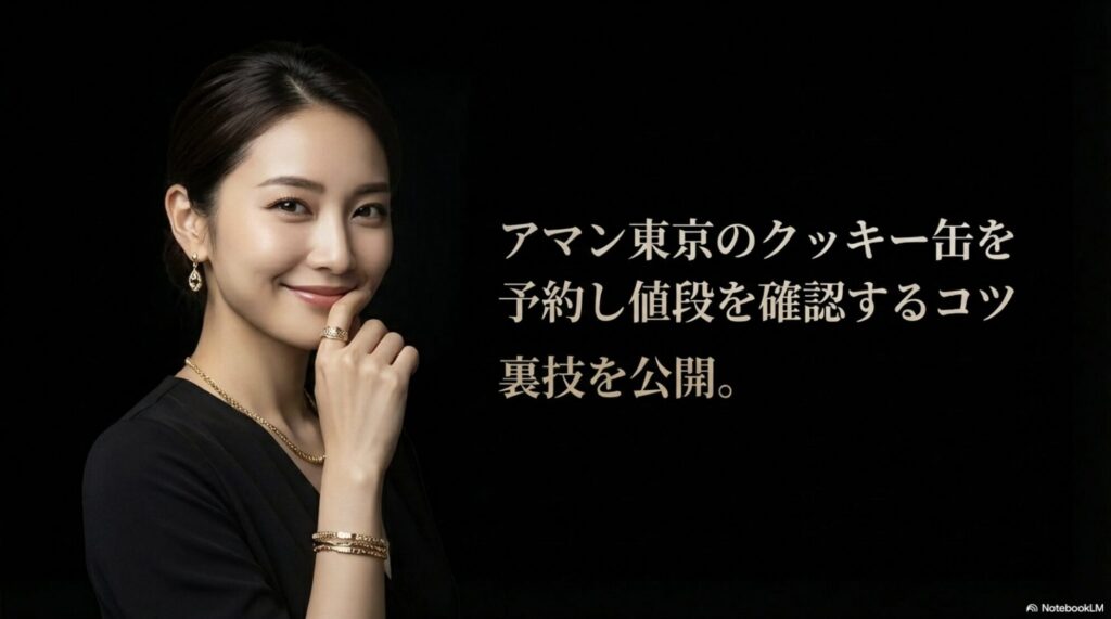 アマン東京のクッキー缶を確実に予約して値段を確認する裏技とコツ