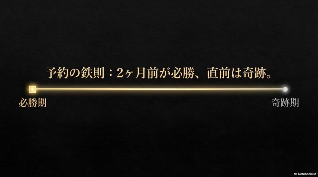アマン東京の予約を失敗しないための鉄則とスケジュールを解説するスライド