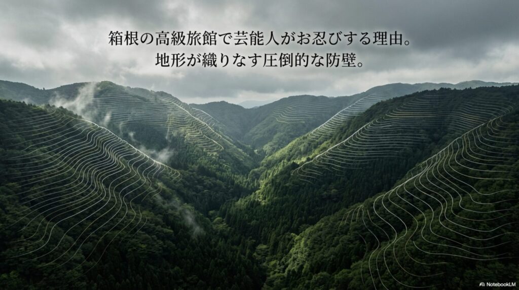 箱根特有の地形が織りなす圧倒的な防壁と芸能人がお忍びで訪れる理由