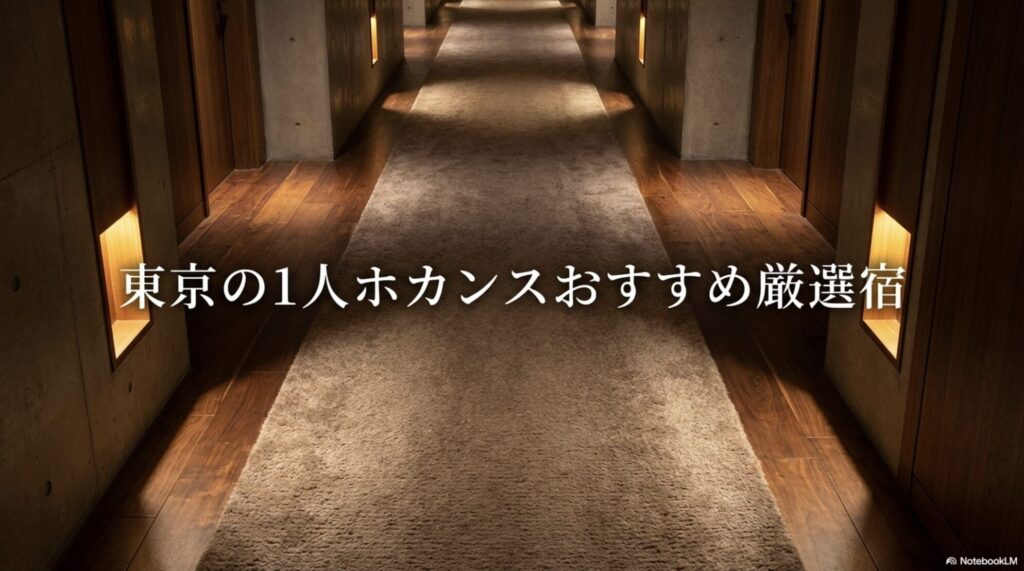 東京の1人ホカンスおすすめ厳選宿