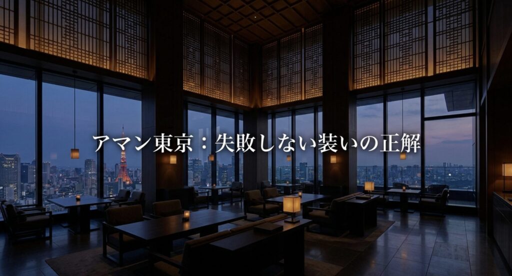 アマン東京の黒を基調としたピラミッド型アフタヌーンティースタンド