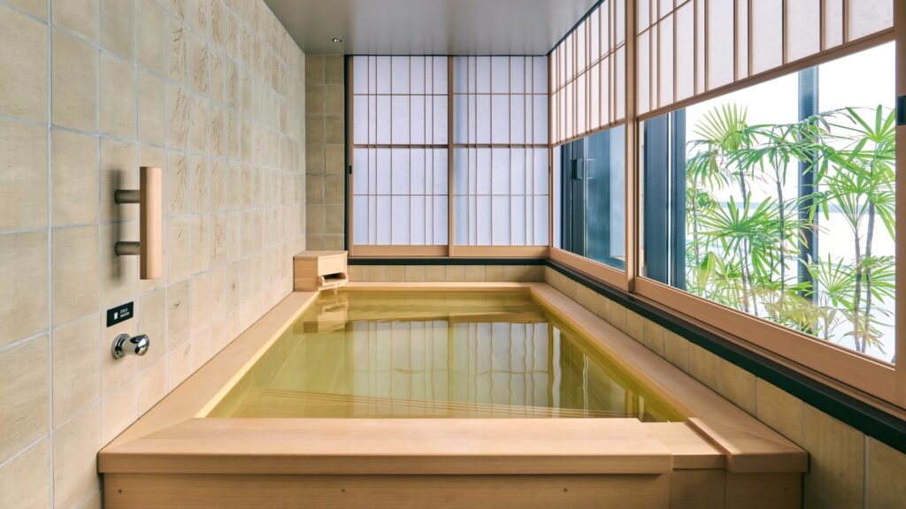 ふふ 東京 銀座の天然温泉の客室風呂