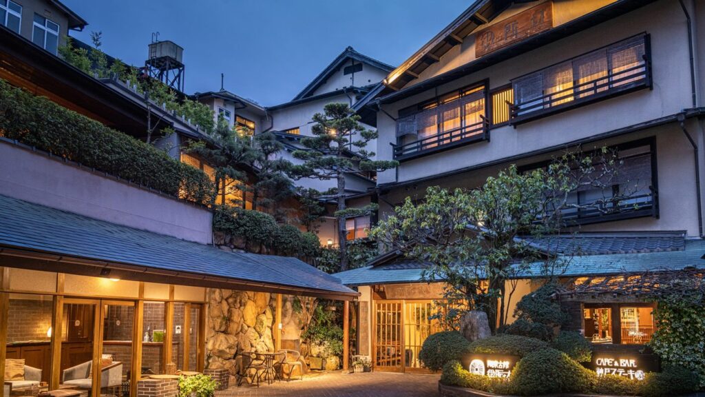 陶泉 御所坊の正面の外観