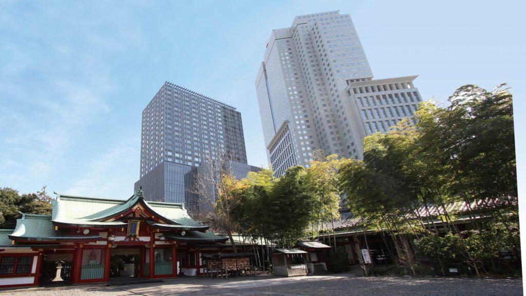 日枝神社の隣に建つザ・キャピトルホテル 東急の外観