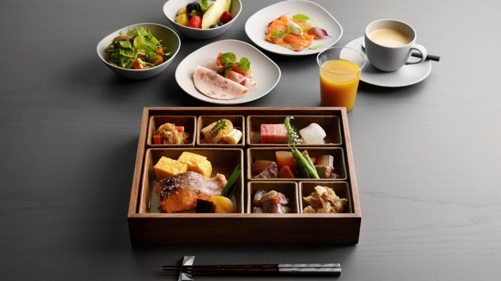 JWマリオット東京 29階 華香の朝食(和の箱膳)
