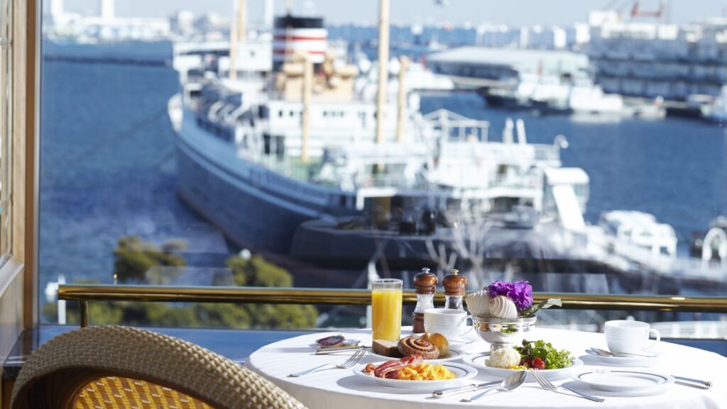 ホテルニューグランドの洋食の朝食（タワー館5階 ル・ノルマンディ）