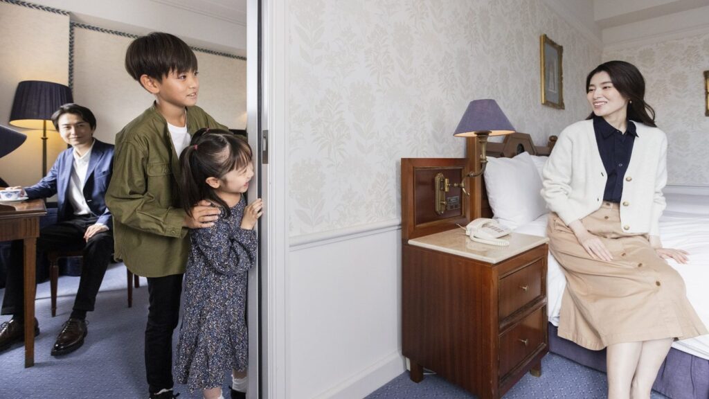 内扉で2室がつながるホテルヨーロッパのコネクティングルーム